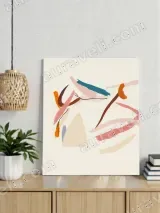 Abstract Brushstroke Canvas Wall Art for Living Room Bedroom Home Decor – view 2