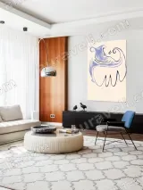 Abstract Whimsical Animal Canvas Wall Art for Living Room Home Decor – view 5