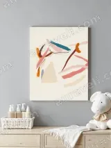 Abstract Brushstroke Canvas Wall Art for Living Room Bedroom Home Decor – view 4