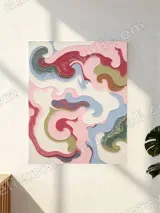 Abstract Swirl Canvas Wall Art for Living Room Bedroom Home Decor – view 2