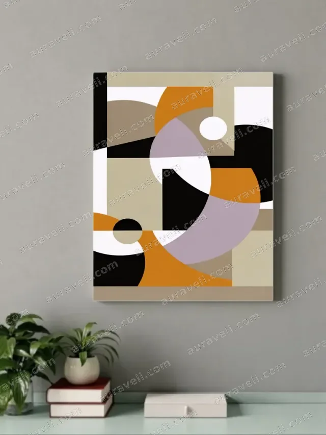 Abstract Geometric Canvas Wall Art for Living Room Bedroom Home Decor — art print
