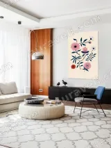 Floral Botanical Canvas Wall Art for Bedroom & Living Room Home Decor – view 5