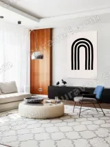Abstract Black Rainbow Canvas Wall Art for Living Room Home Decor – view 5