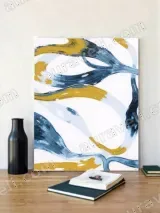 Abstract Brushstroke Canvas Wall Art for Living Room Bedroom Home Decor