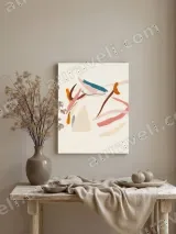 Abstract Brushstroke Canvas Wall Art for Living Room Bedroom Home Decor – view 3