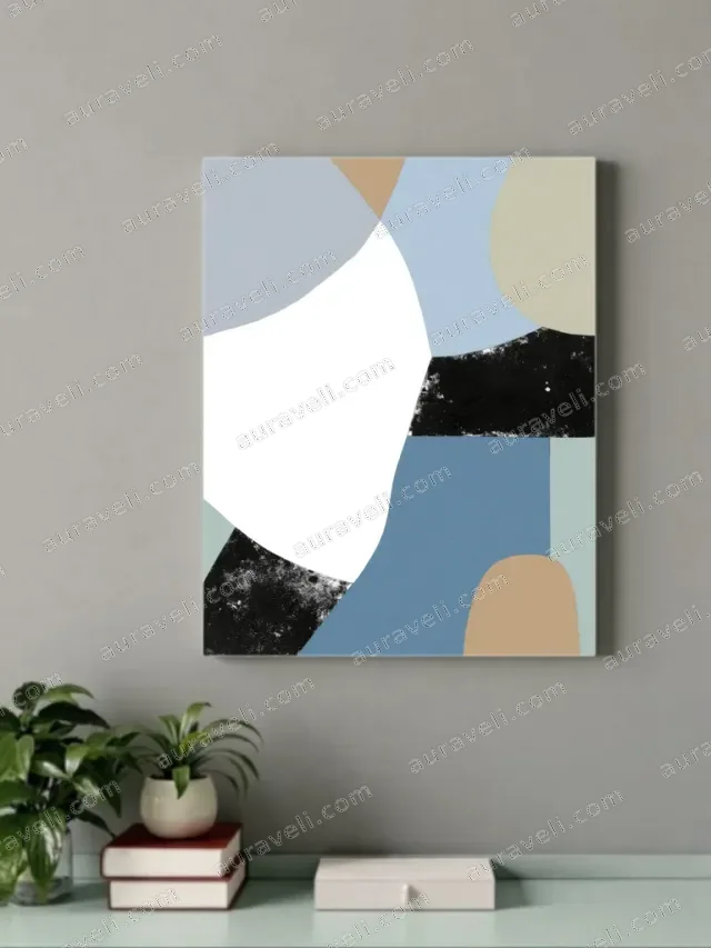 Abstract Geometric Canvas Wall Art for Living Room Bedroom Home Decor — art print