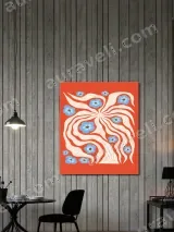 Abstract Floral Swirl Canvas Wall Art for Living Room Home Decor – view 2