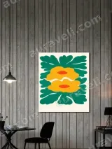 Abstract Floral Canvas Wall Art for Bedroom and Living Room Home Decor – view 3